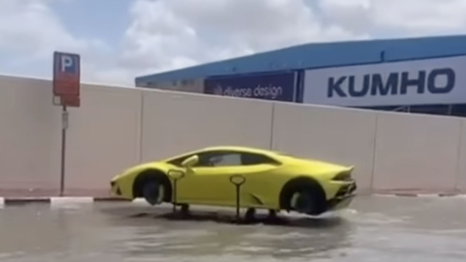 Abandoned Lamborghini On Jacks With No Wheels Isn't In Detroit
