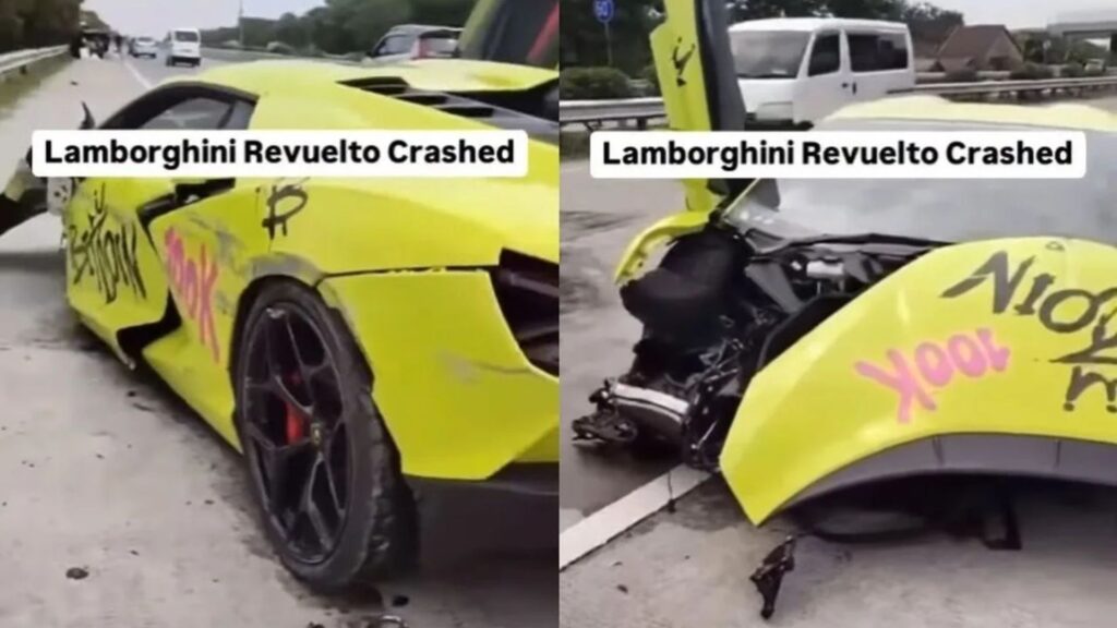 Lamborghini Revuelto Totaled in Indonesia Following High-Speed Crash ...