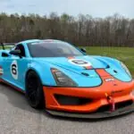 Gulf-Liveried 2019 Saleen 1 GT4 Race Car Headed to GAA Classic Cars Auction 2019-saleen-1-gt4