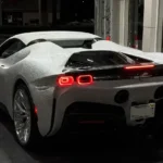 Ferrari-SF90-in-a-white-diamond-finish