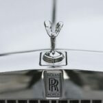 the hood ornament of a rolls royce car