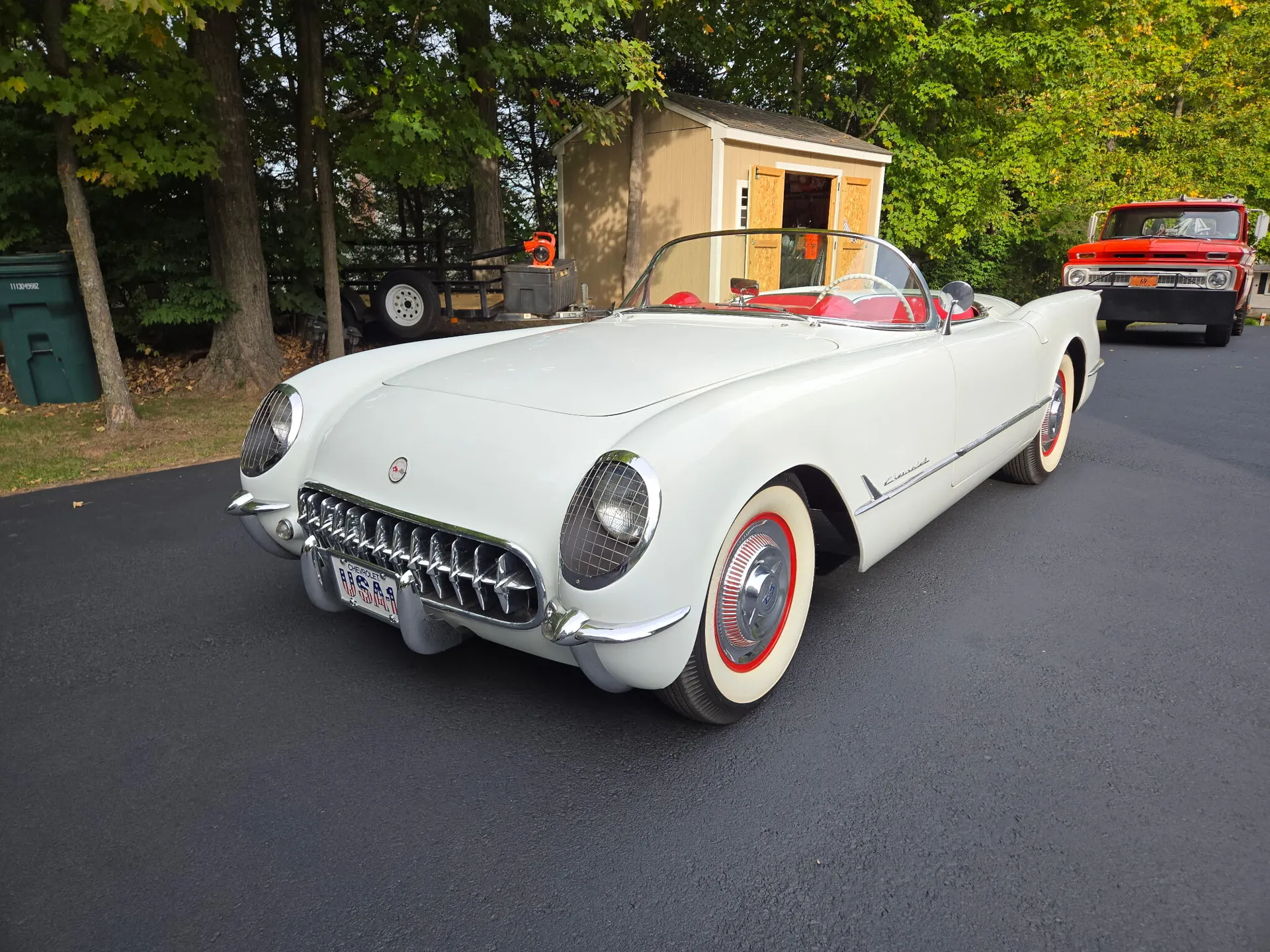 A White-Over-Red Piece of Corvette History: The 1954 Chevrolet Corvette Convertible at Hemmings Auctions - featured image