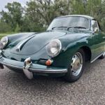 Refurbished 1965 Porsche 356C Coupe With Spares at Hemmings Auctions 1965 Porsche 356C Coupe in Dark Green, front three-quarter view