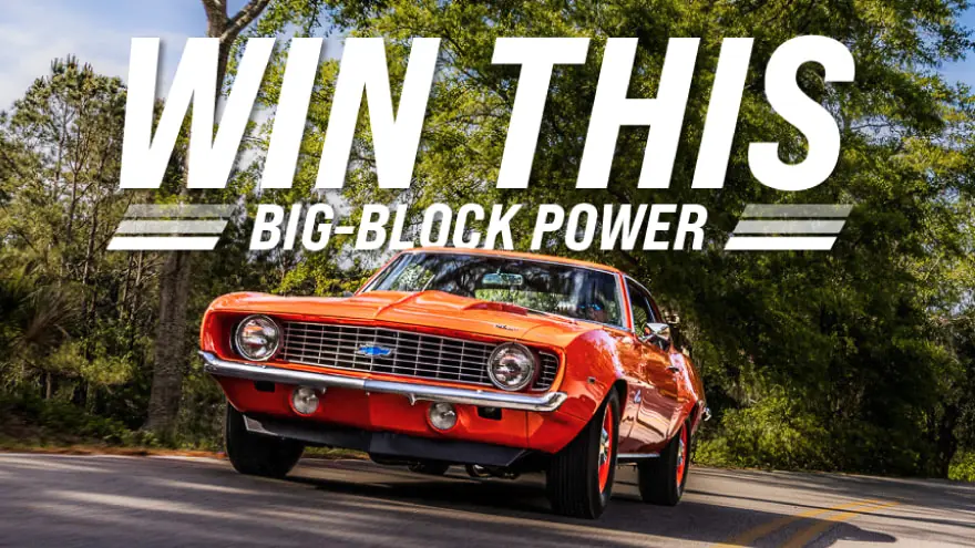 Win This 1969 Big Block Camaro Plus $10,000 Cash — Or Take $50,000 - featured image