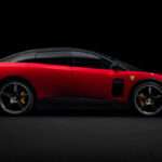 Ferrari Luce, the marque's first series-production electric vehicle, in profile