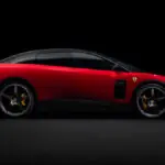 Ferrari Luce, the marque's first series-production electric vehicle, in profile