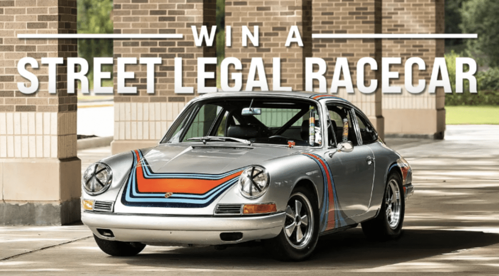 SCCA Foundation Sweepstakes: Win a 1967 Porsche 911S in Martini Livery or $80,000 Cash