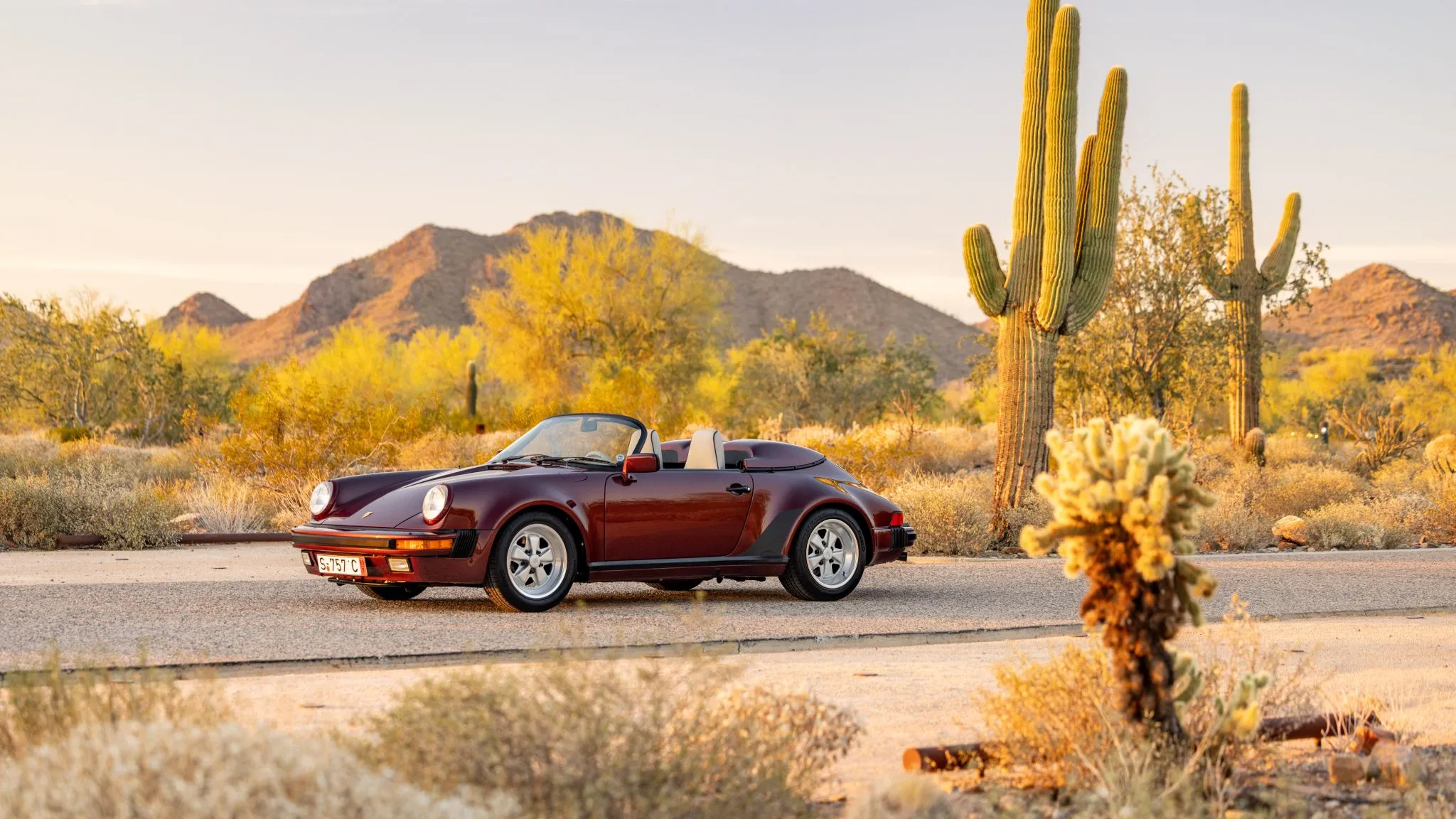 Ruby Red 1989 Porsche 911 Speedster With 6,000 Miles Draws $257,000 Bid - featured image