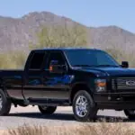 Pristine 3k-Mile 2009 Ford F-250 Harley-Davidson Edition Hits No-Reserve Bring a Trailer Auction 2009 Ford F-250 Super Duty Lariat Harley-Davidson Crew Cab in Black Clearcoat