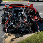 Ferrari SF90 Splits in Half in Gold Coast Crash, Driver Walks Away - featured image
