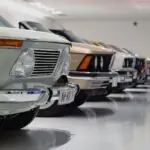 selective focus photography of assorted-color vehicles