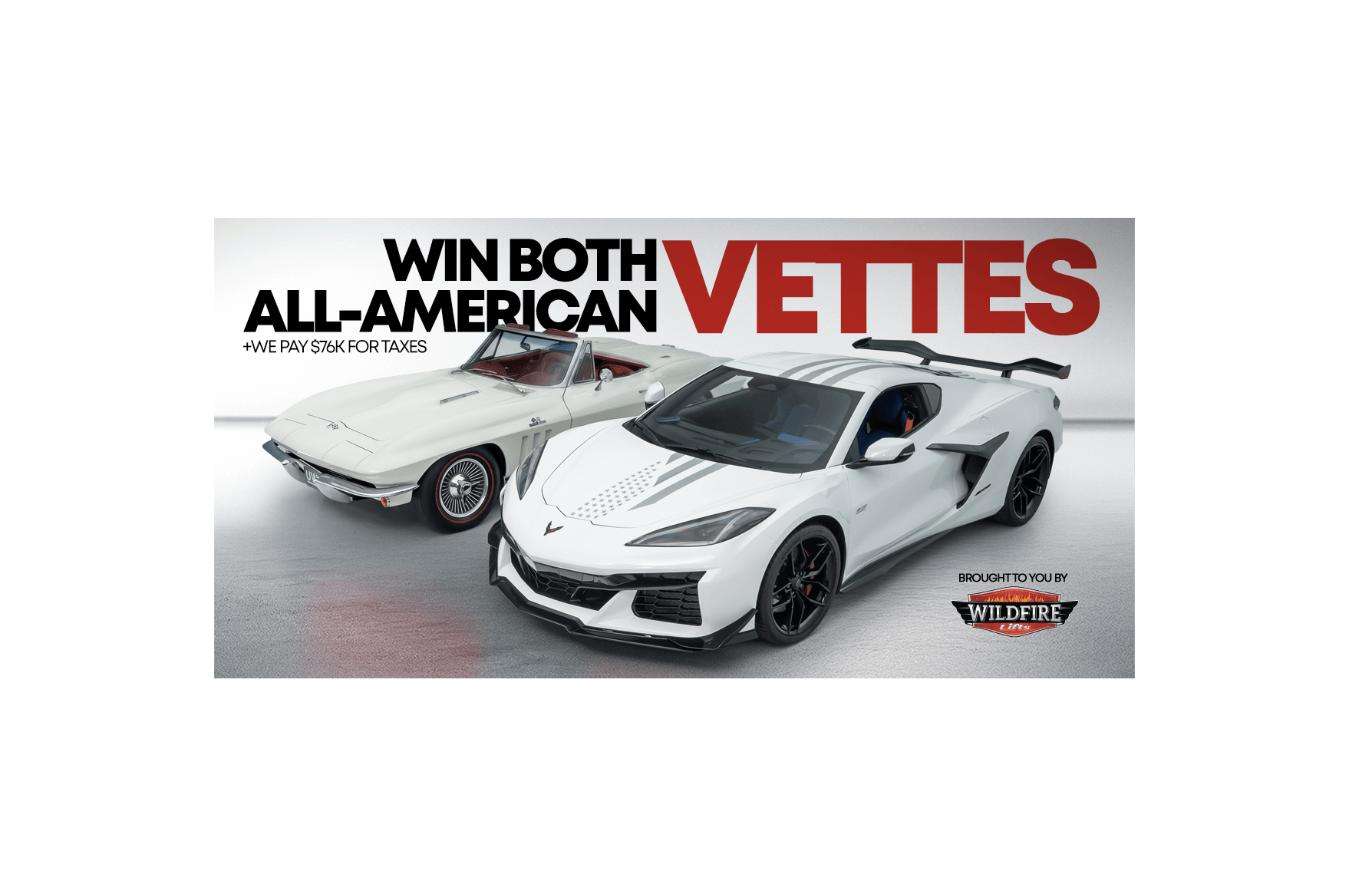 Ends 7/21: 5X More Entries for Readers — Corvette Dream Giveaway Pairs a 1965 Sting Ray With the 2026 Z06 Stars and Steel - featured image
