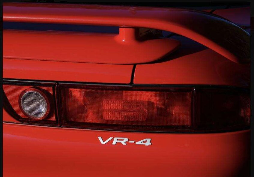 VR-4 badge and taillight detail on the 1995 Mitsubishi 3000GT VR-4, GAA Classic Cars