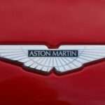 Aston Martin logo in close-up photo