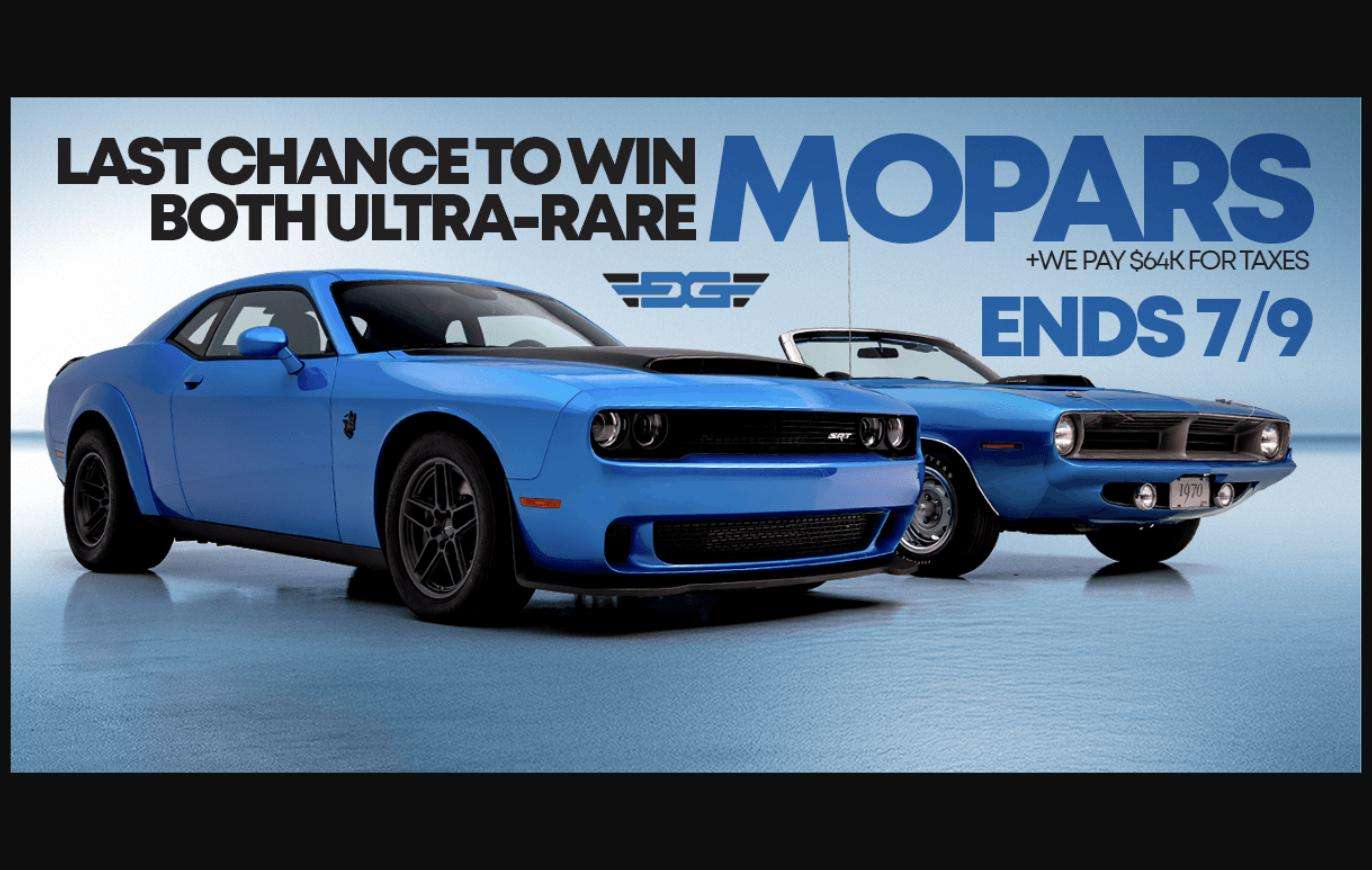 Last Chance! Enter to Win Two Ultra-Rare B5 Blue Mopars Before Entries End 7/9 - featured image