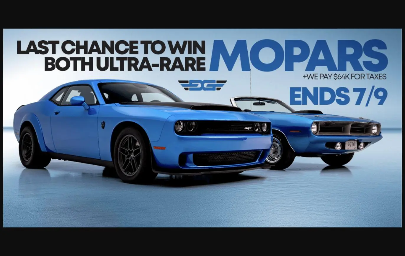 Last Chance! Enter to Win Two Ultra-Rare B5 Blue Mopars Before Entries End 7/9 - featured image