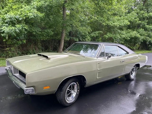 1969 Dodge Charger R/T For Sale at Carlisle Auctions: A Two-Owner Survivor in Rare Green - featured image
