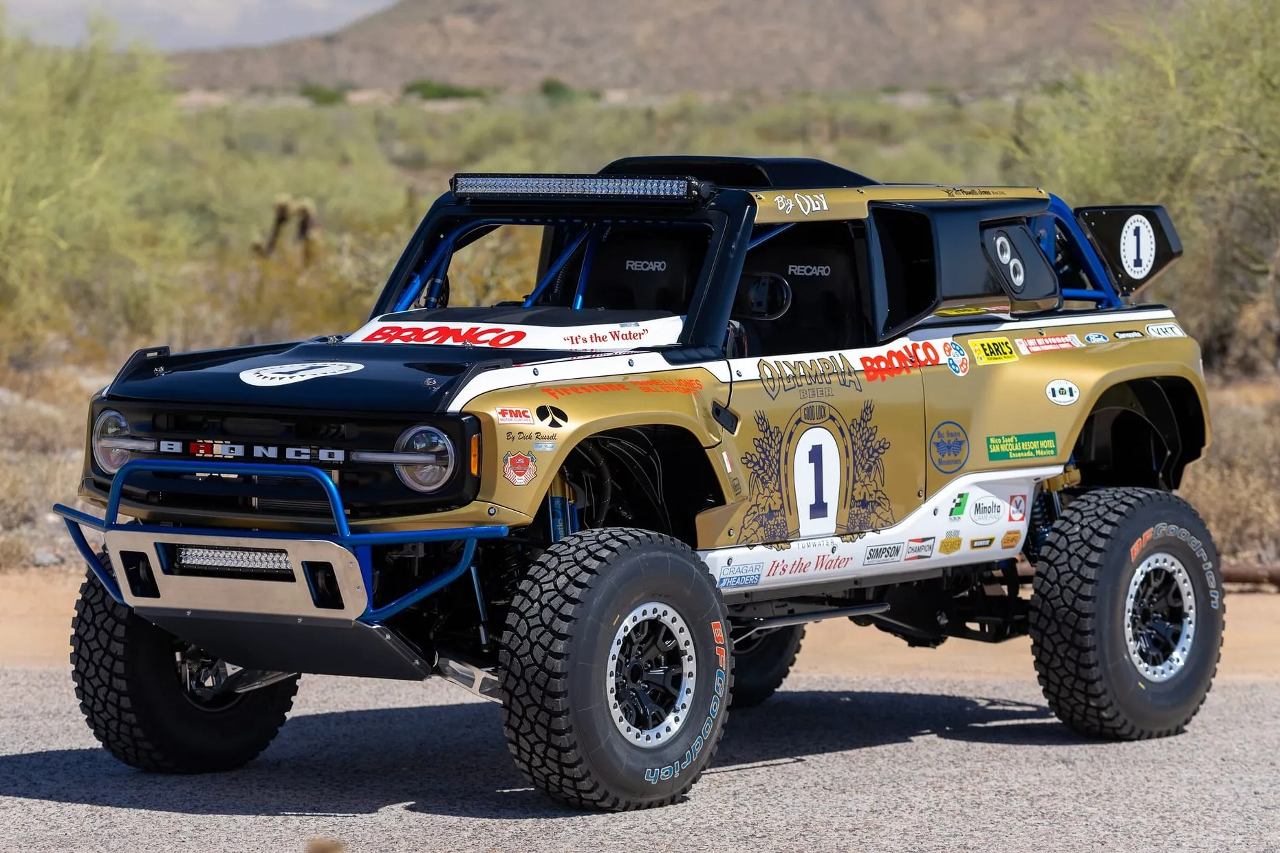 This Multimatic-Built 2023 Ford Bronco DR Desert Racer Is for Sale on Bring a Trailer - featured image