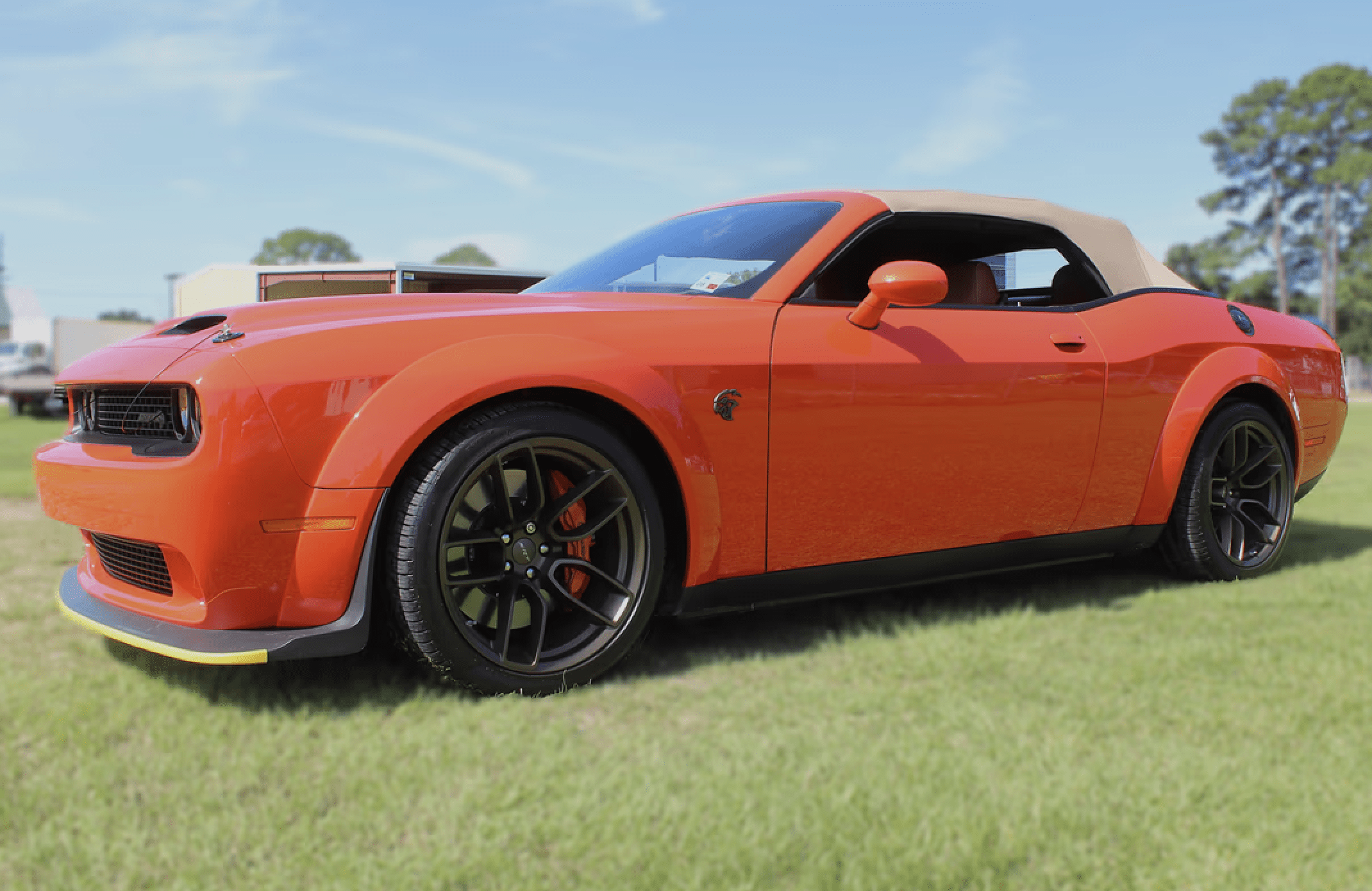 One-of-a-Kind 2020 Dodge Challenger SRT Hellcat Widebody Convertible Now for Sale at Henderson Auctions - featured image