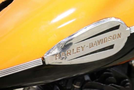 Harley-Davidson tank emblem on the 1941 UL Flathead