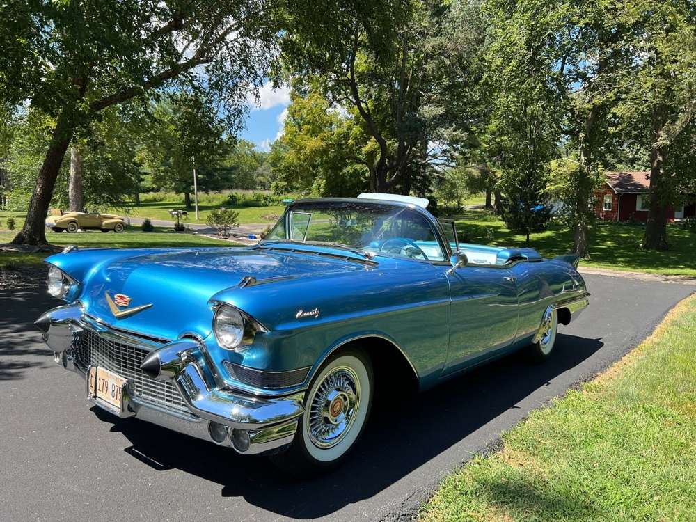 1957 Cadillac Eldorado Biarritz convertible in blue