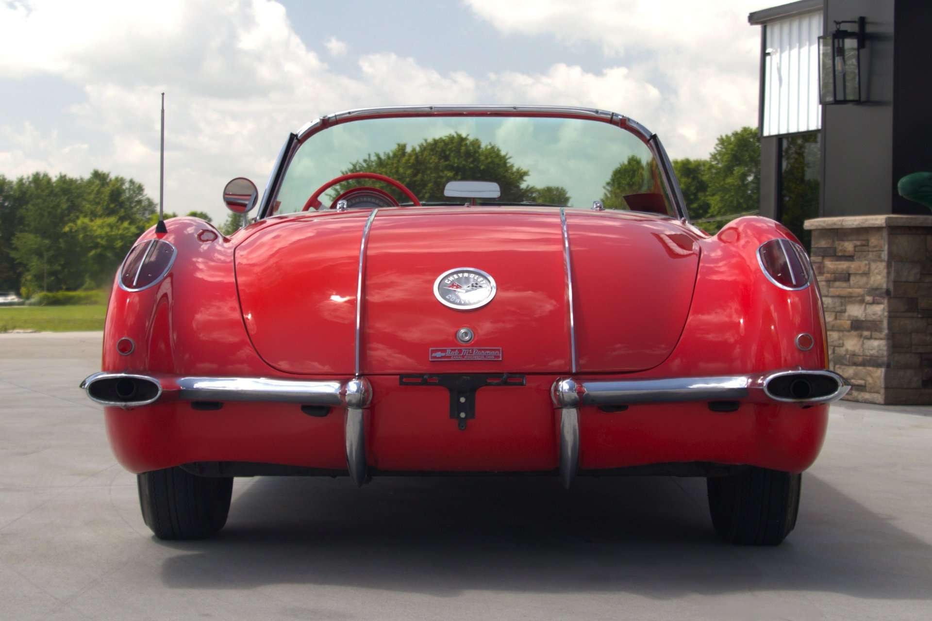 1958 Chevrolet Corvette formerly owned by George Strait, passenger side profile, for sale at GAA Classic Cars