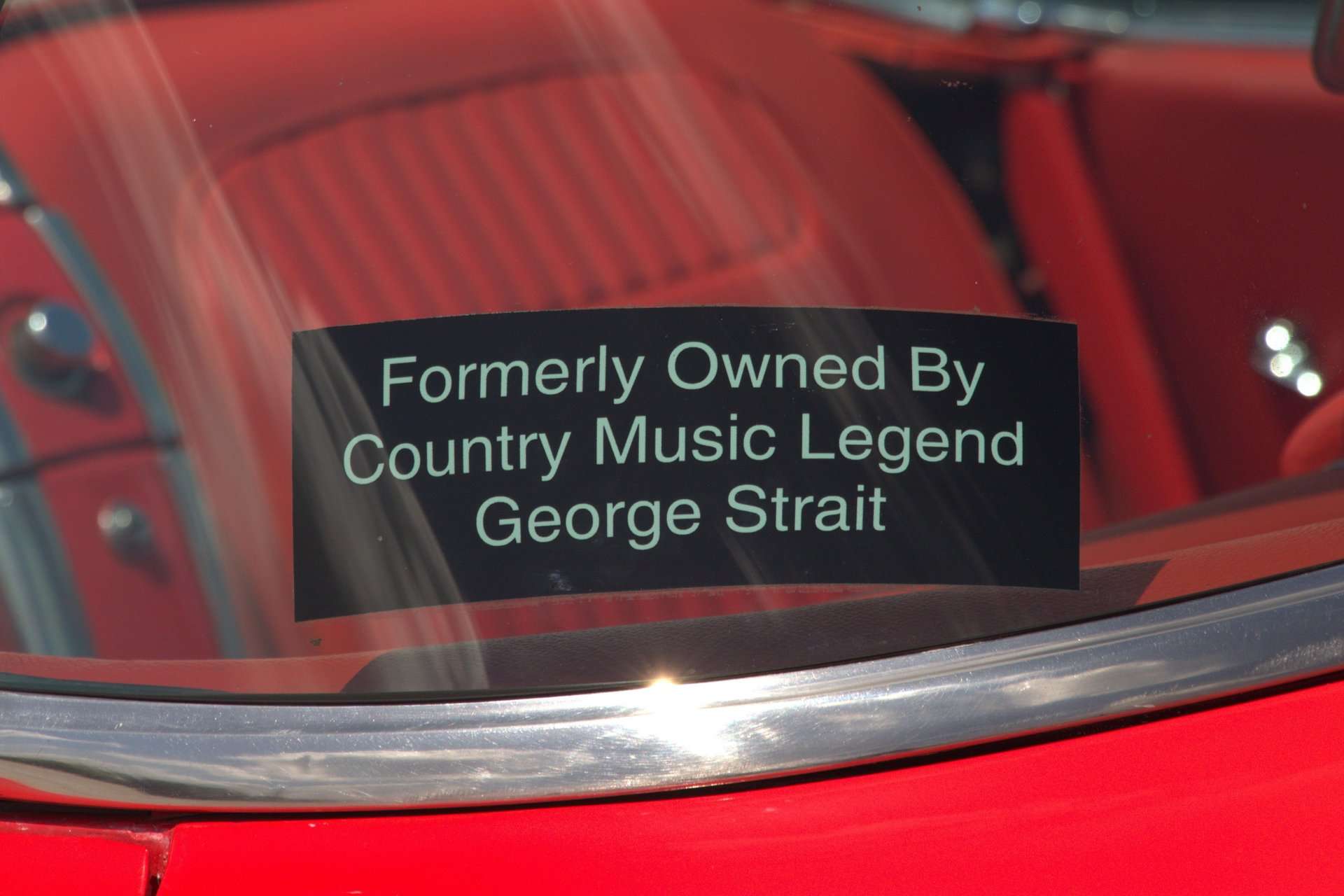 1958 Chevrolet Corvette formerly owned by George Strait, museum display, for sale at GAA Classic Cars