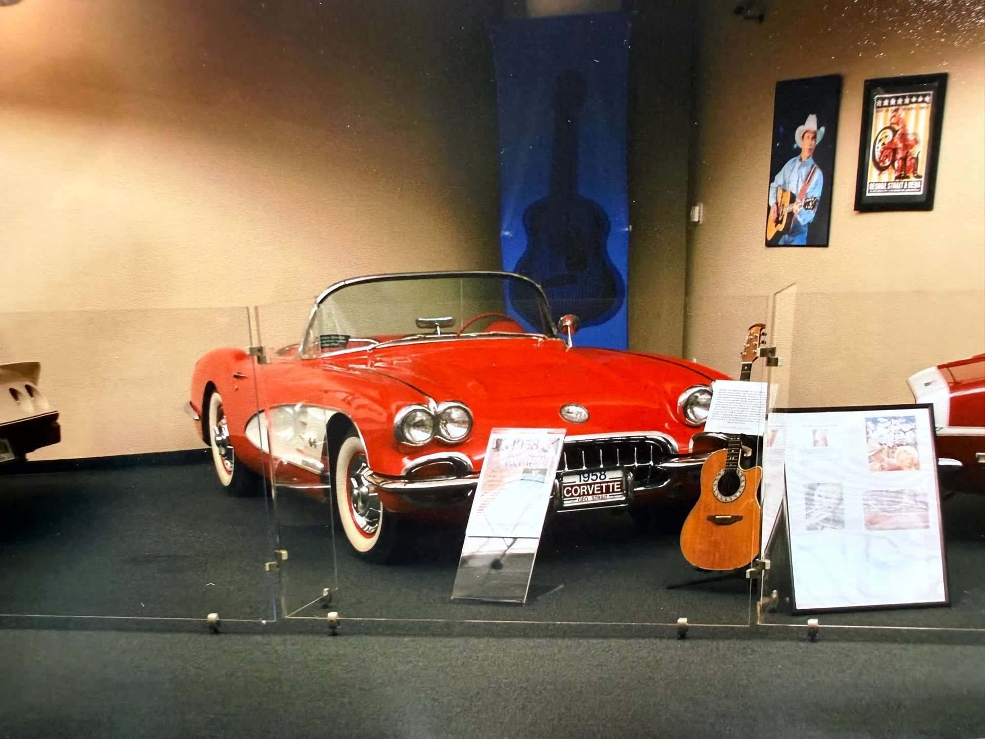1958 Chevrolet Corvette formerly owned by George Strait, rear view, for sale at GAA Classic Cars