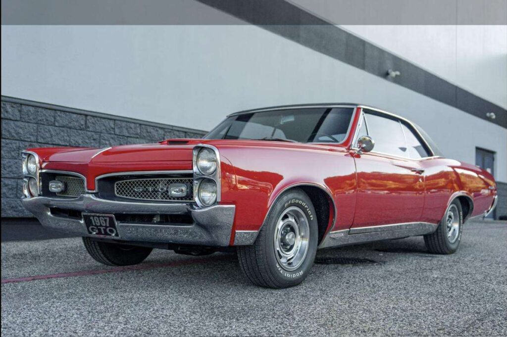 1967 Pontiac GTO front three-quarter view for sale at Henderson Auctions Collector Motor Series