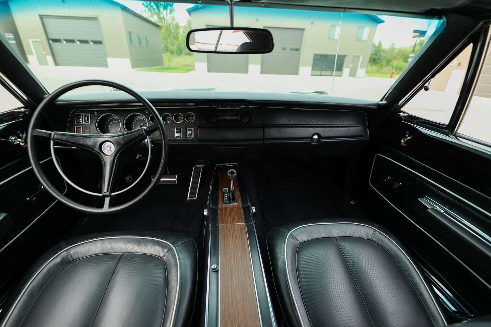 Dashboard and steering wheel of the 1970 Plymouth Superbird