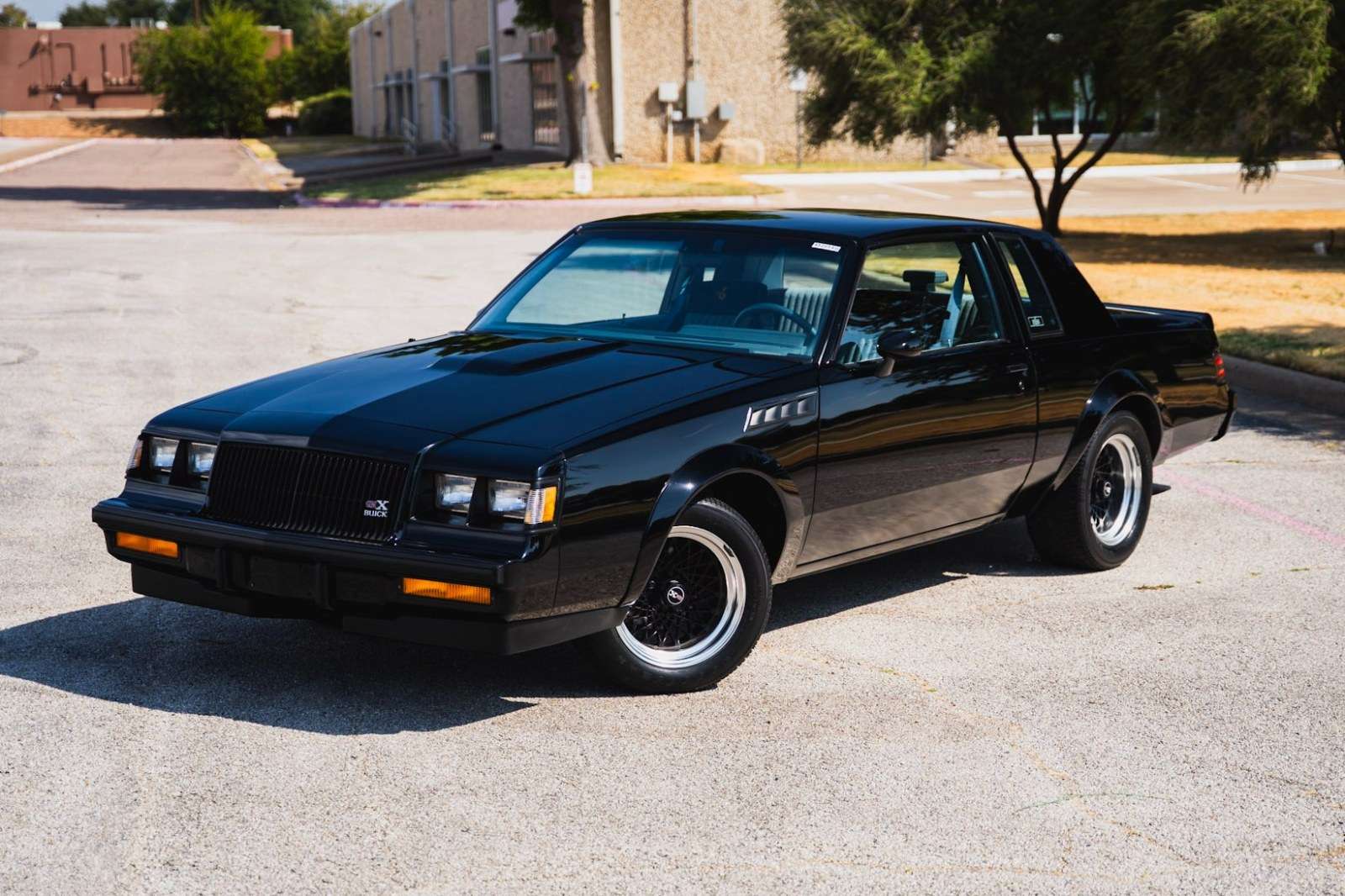 1987 Buick GNX #450 in black, offered on Bring a Trailer with 30 miles