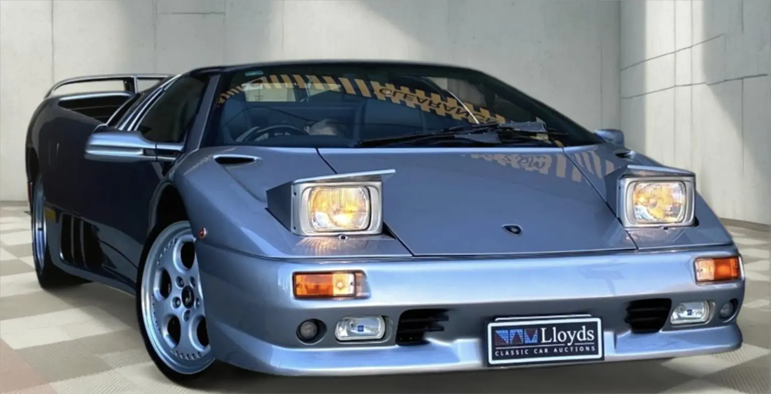 A 22,874 km Lamborghini Diablo VT Roadster Is Heading to Auction. The Plate in the Engine Bay Tells the Real Story. - featured image