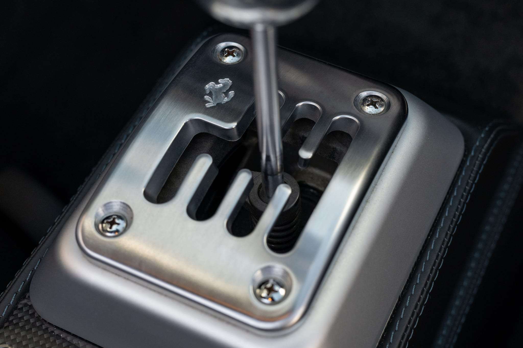 Gated six-speed manual shifter in 2006 Ferrari F430 Spider