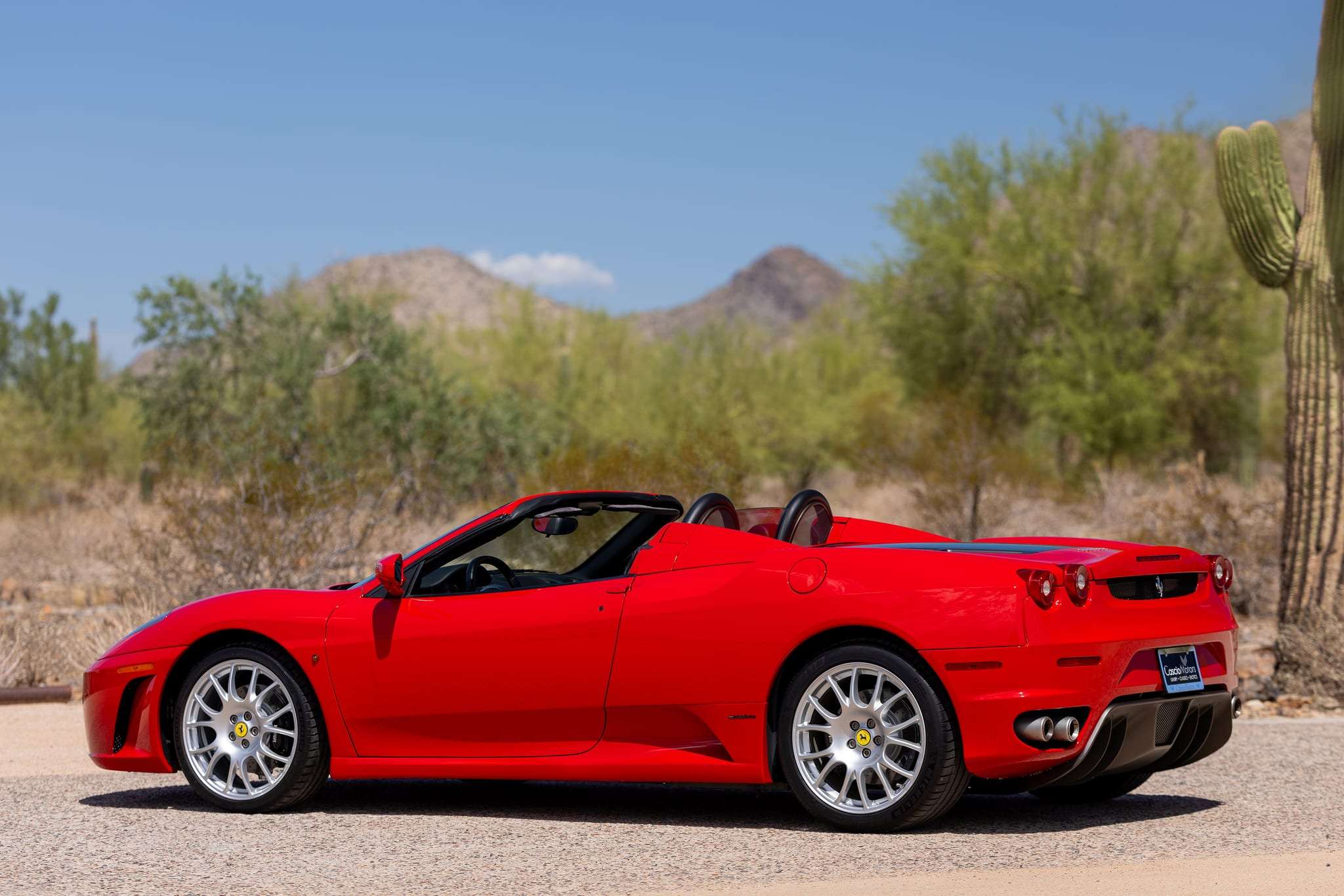 2006 Ferrari F430 Spider rear three-quarter view showing Pininfarina bodywork