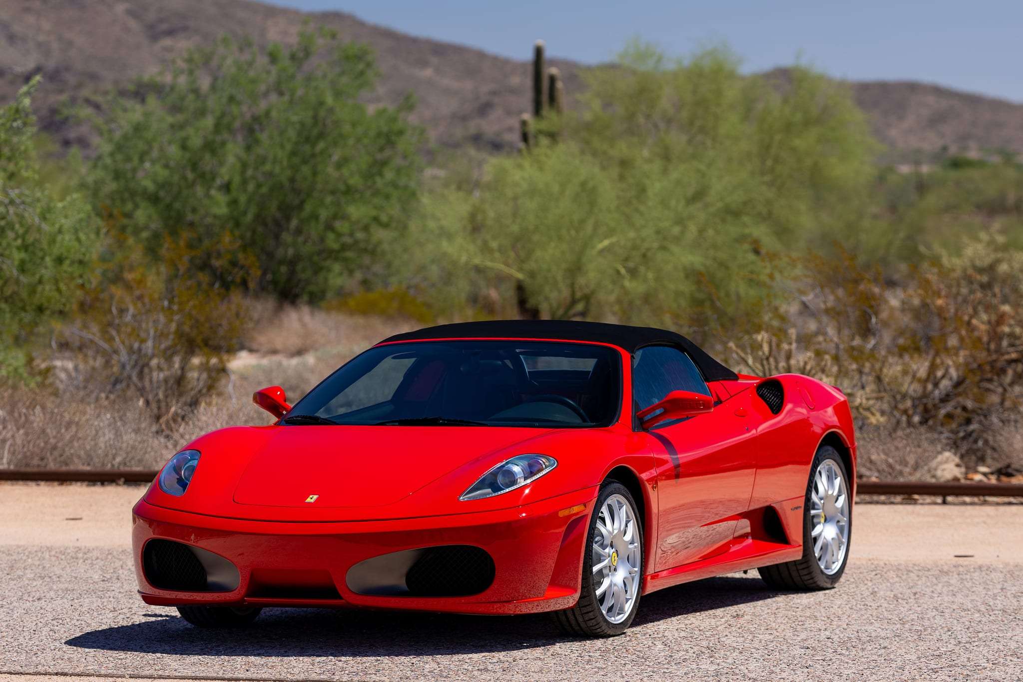 2006 Ferrari F430 Spider with Nero soft top raised