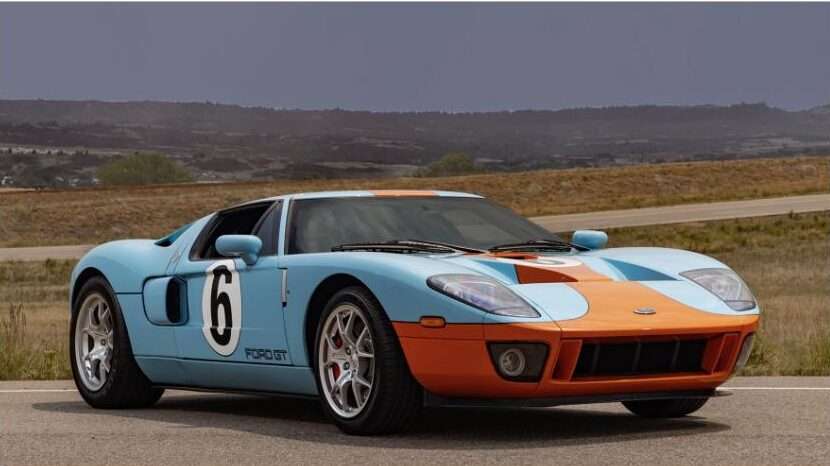 2006 Ford GT Heritage Edition in Gulf livery, the grand prize in the Shelby American Collection sweepstakes