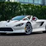 White 2016 K-1 Attack kit-built mid-engine sports car, front three-quarter view