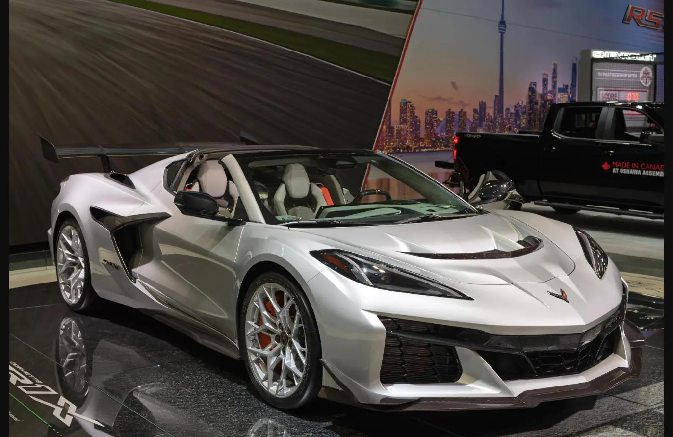 2026 Chevrolet Corvette ZR1X convertible front three-quarter view