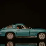 Teal 1963-1967 Chevrolet Corvette Sting Ray coupe, a C2-generation model where matching-numbers originality is closely judged