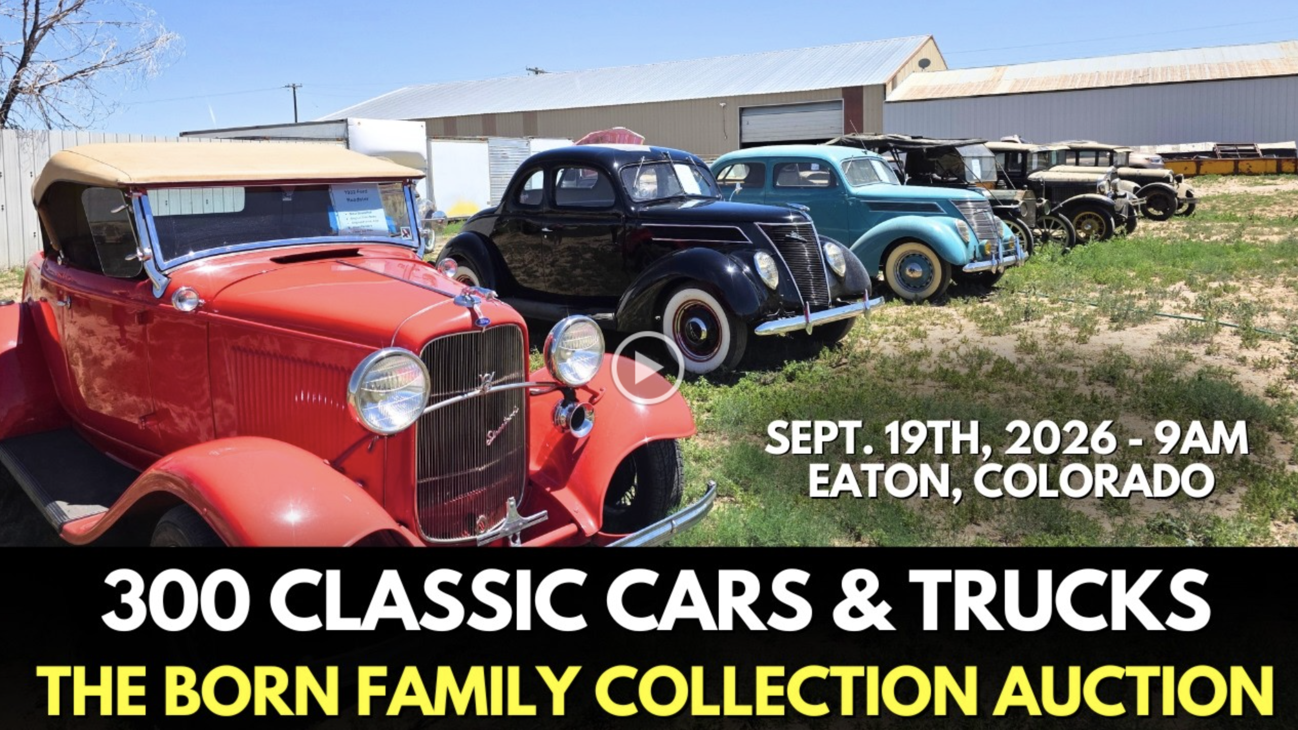 Rare 3-Generation Born Family Car Collection Heads to Auction Sept. 19 in Eaton, Colorado - featured image