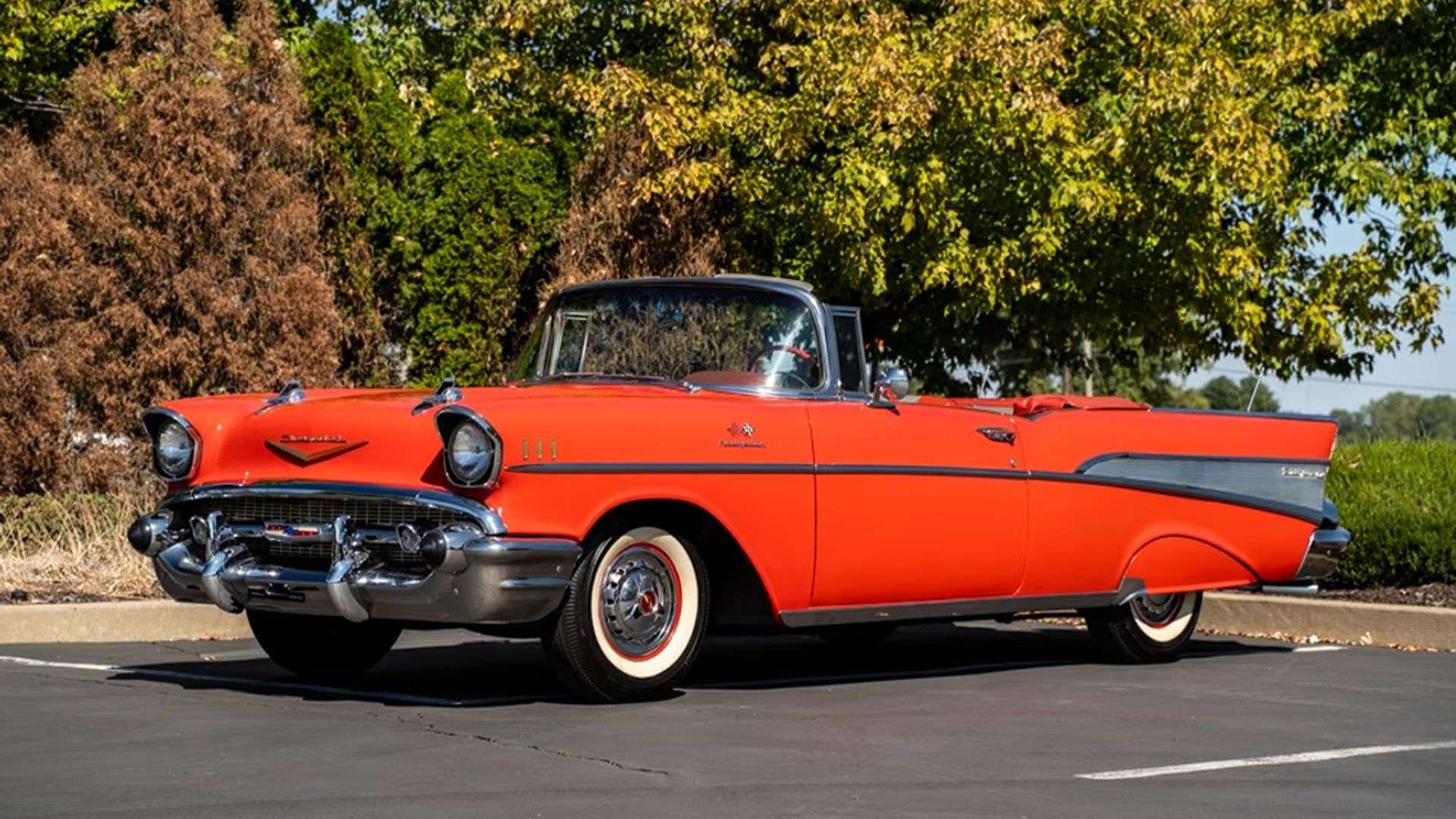 For Sale at Henderson Auctions: A Fuel-Injected 1957 Chevrolet Bel Air Convertible Worth Falling For - featured image