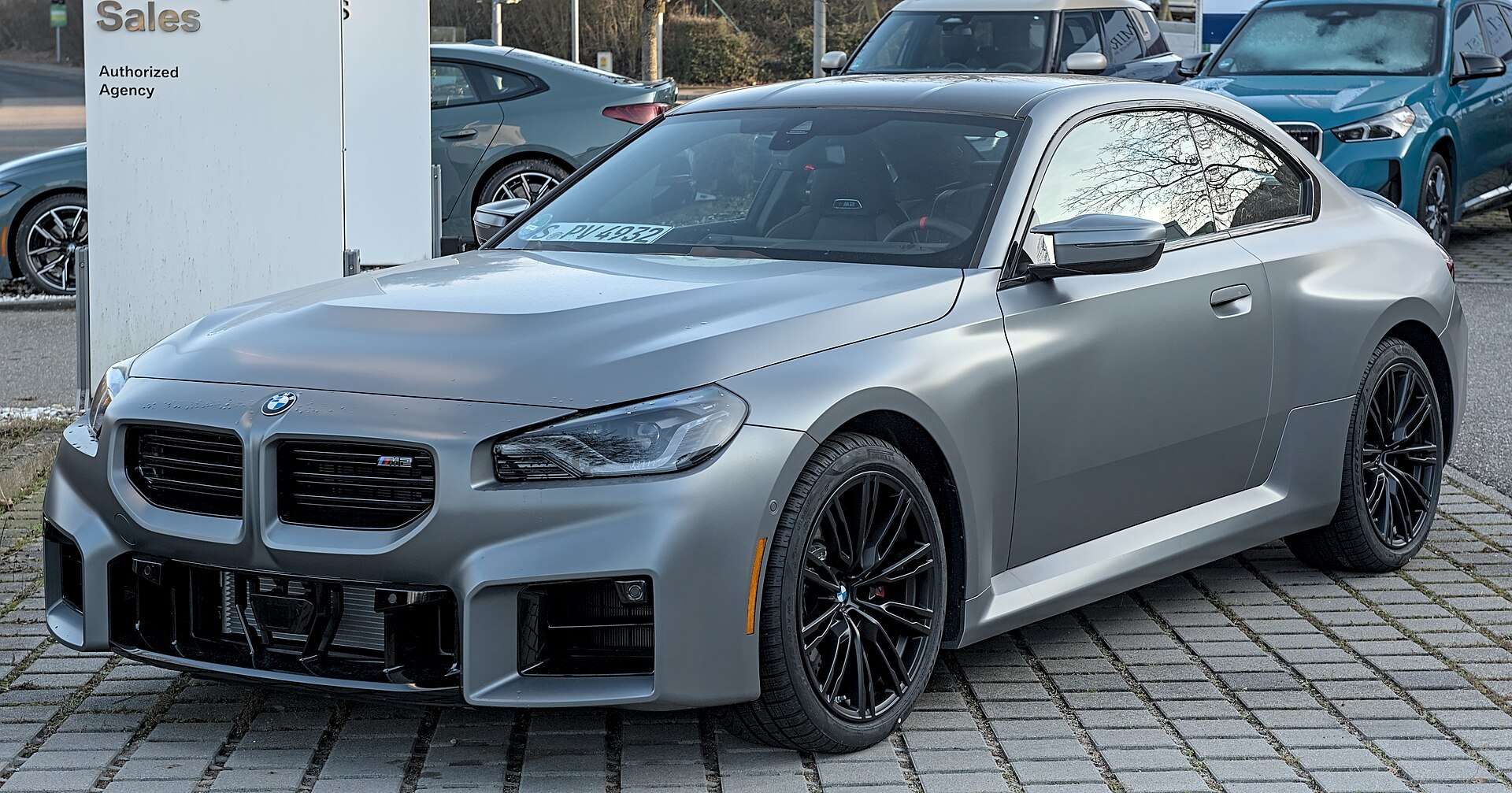BMW M2 G87 coupe in three-quarter front view