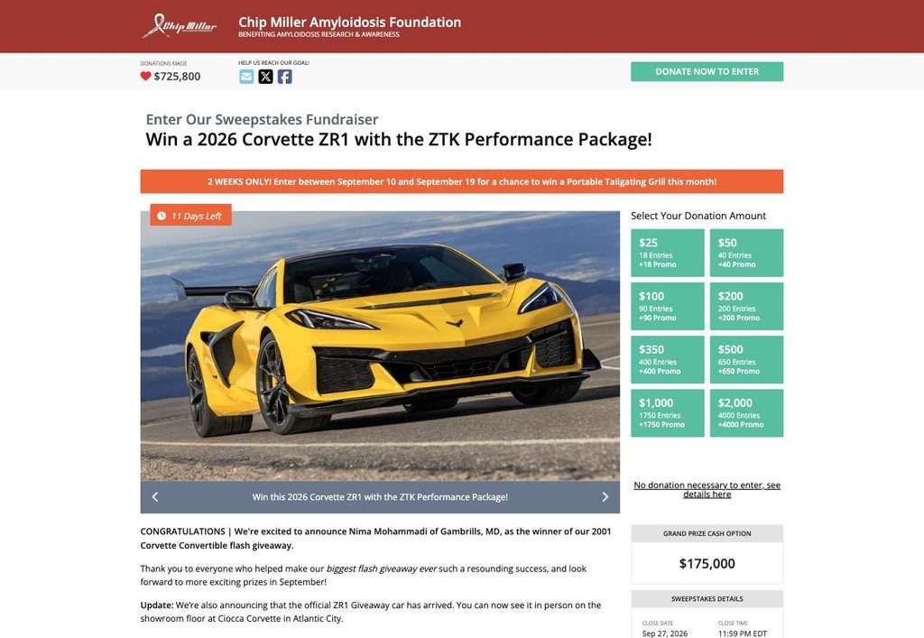 2026 Chevrolet Corvette ZR1 in Competition Yellow Tintcoat Metallic with the ZTK Performance Package