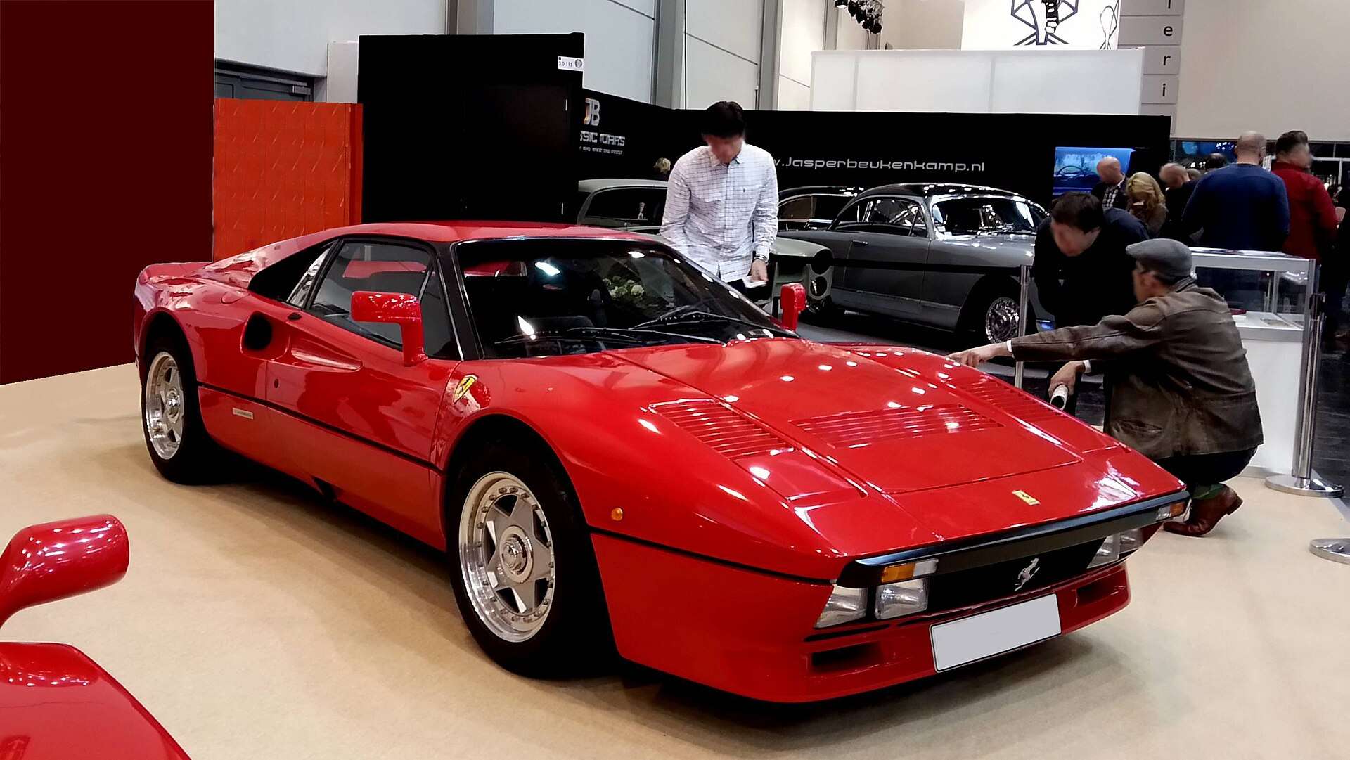 Red Ferrari 288 GTO on display at Techno Classica