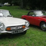 Today in Collector Car History: Honda Became a Company 78 Years Ago Today. The Market Now Pays for What It Left Out. 1960s Honda S800 coupe and roadster parked side by side