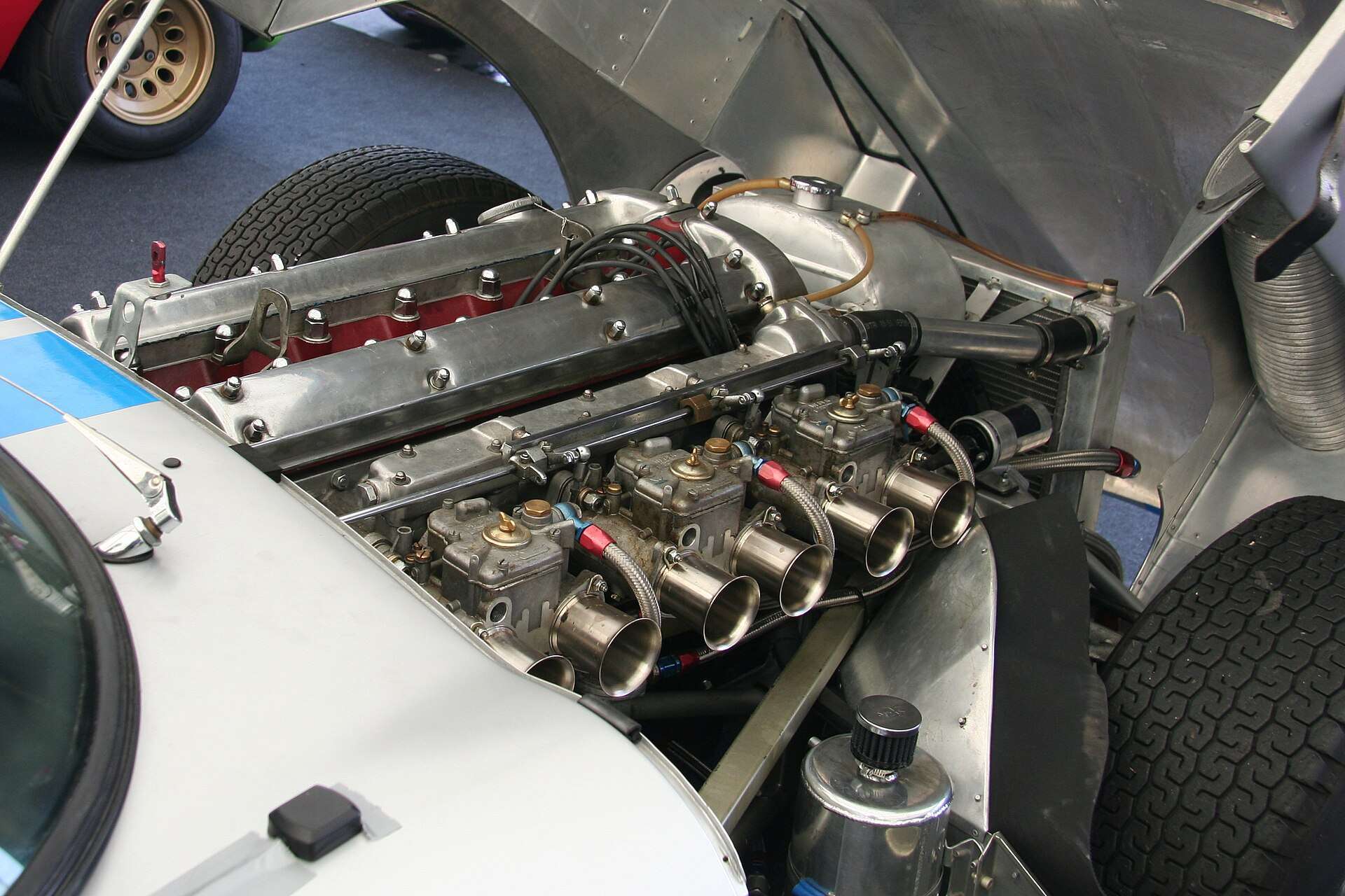 1964 Jaguar E-Type XK six-cylinder engine fitted with Weber carburetors