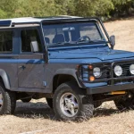 Kim Basinger’s Defender 90 Stalled at $91,000. The Market Priced the Paint, Not the Provenance. Kim Basinger 1997 Land Rover Defender 90 NAS in Arles Blue with white roof