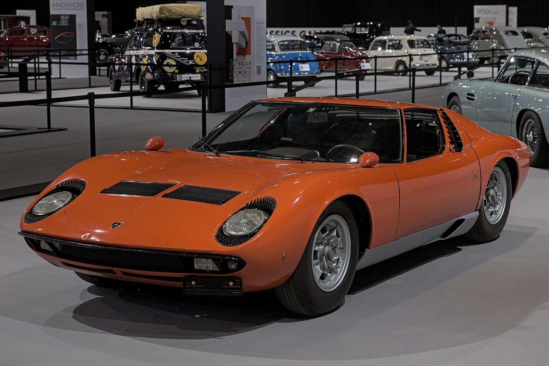 Lamborghini Miura P400 S on display at the 2024 Geneva International Motor Show