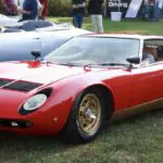 1969 Lamborghini Miura P400 S with René Arnoux Provenance Heads to RM Sotheby's Zurich 1969 Lamborghini Miura P400 S in Rosso Corsa over black, front three-quarter view (illustrative example, not the auction car)