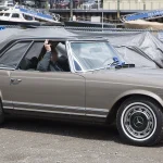 1970 Mercedes-Benz 280 SL Pagoda in Möwengrau with factory-style hardtop fitted